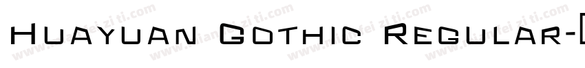 Huayuan Gothic Regular字体转换